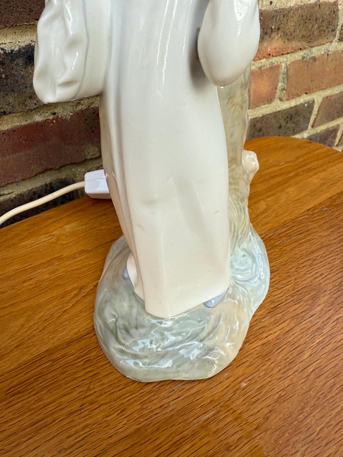 Vintage Lladro Bedtime Table Lamp - Nursery, Child's Room, Bedroom Table Lamp of sleeping boy, Going to Bed, Working, VGC