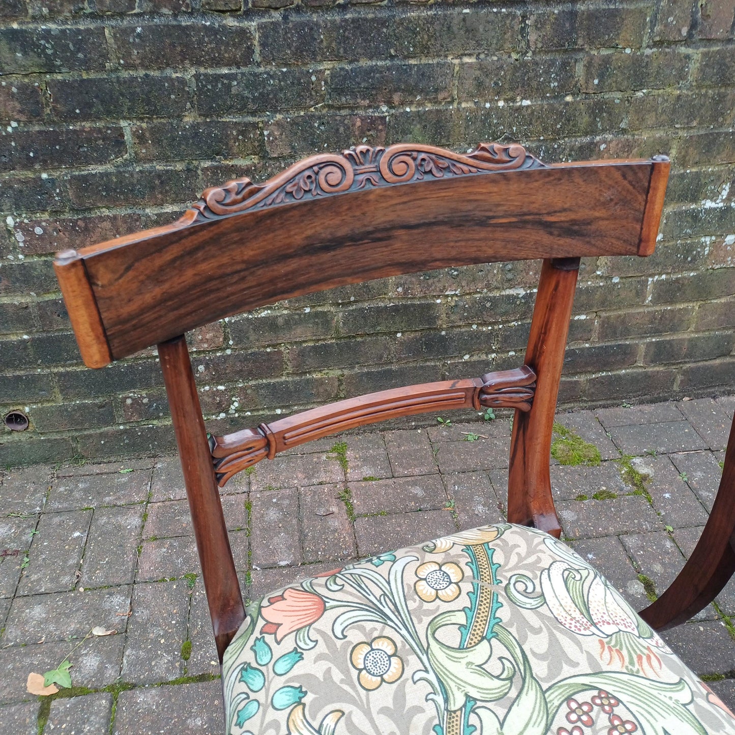 Outstanding Pair of High Quality Vintage Upholstered Dining or Occasional Chairs FREE HAND Delivery