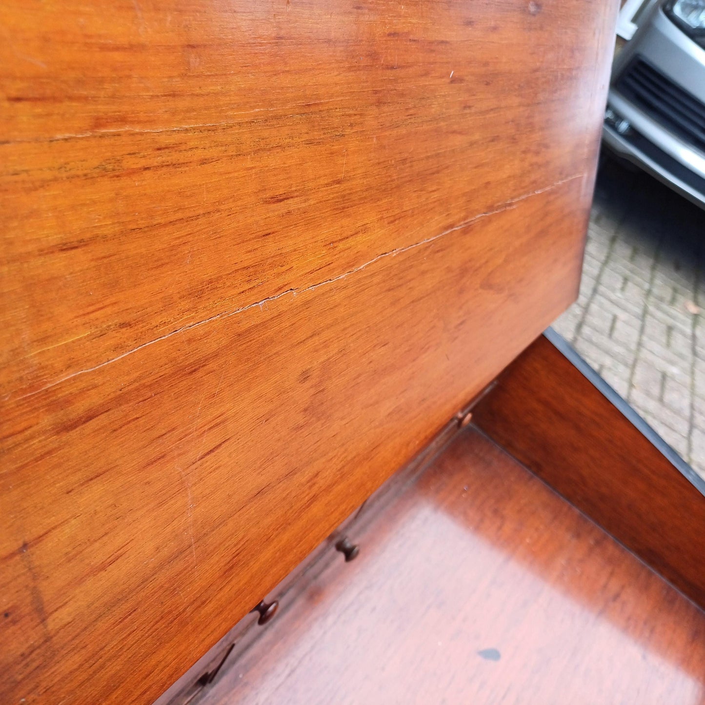 Vintage Davenport Antique Writing Desk with Secret Compartment, Late 19th/Early 20th Century FREE HAND Delivery Black Gold Ebonised