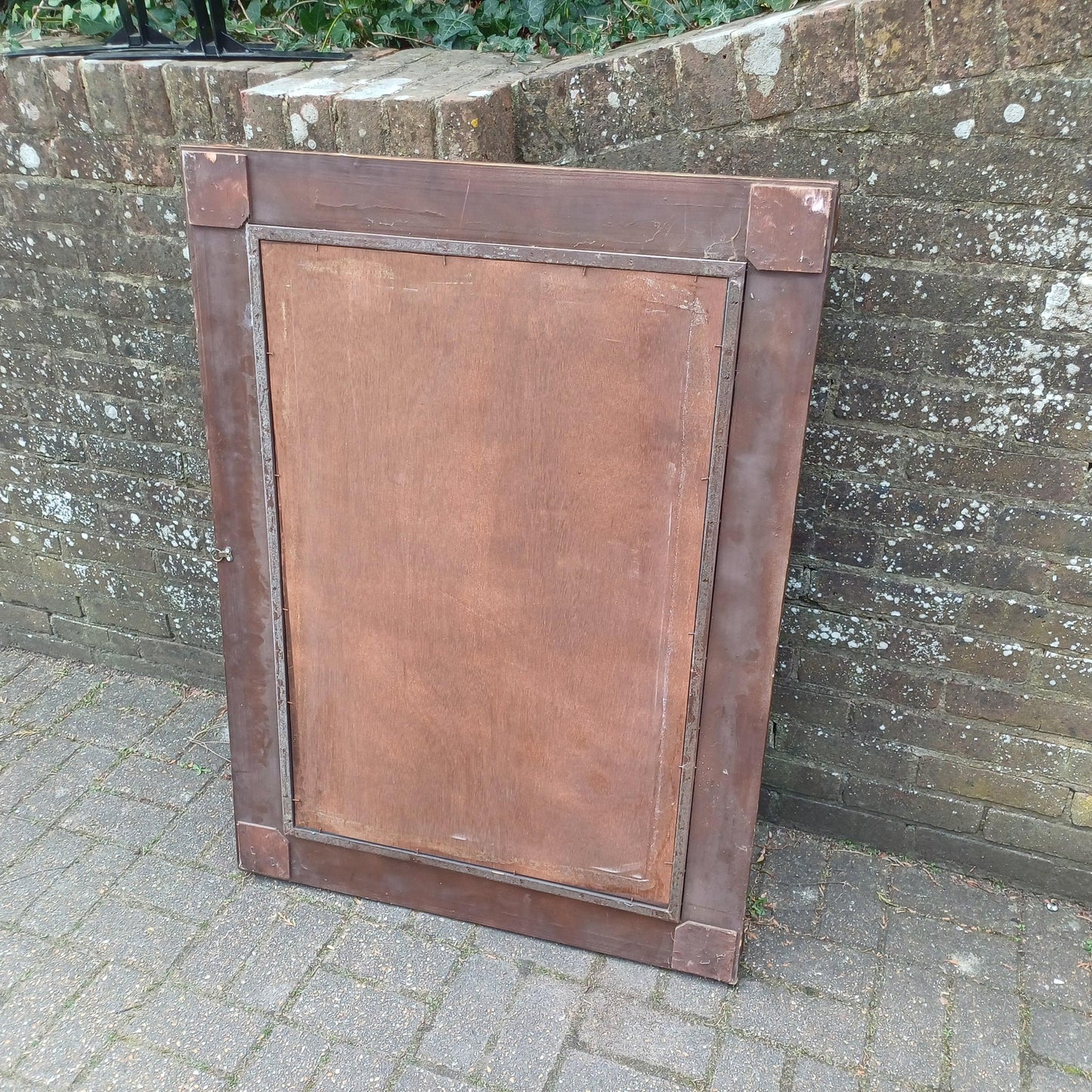 Huge Vintage Chunky and Imposing Vintage Baroque-Style Wall Mirror Ornate Gilt & Black Frame FREE HAND Delivery