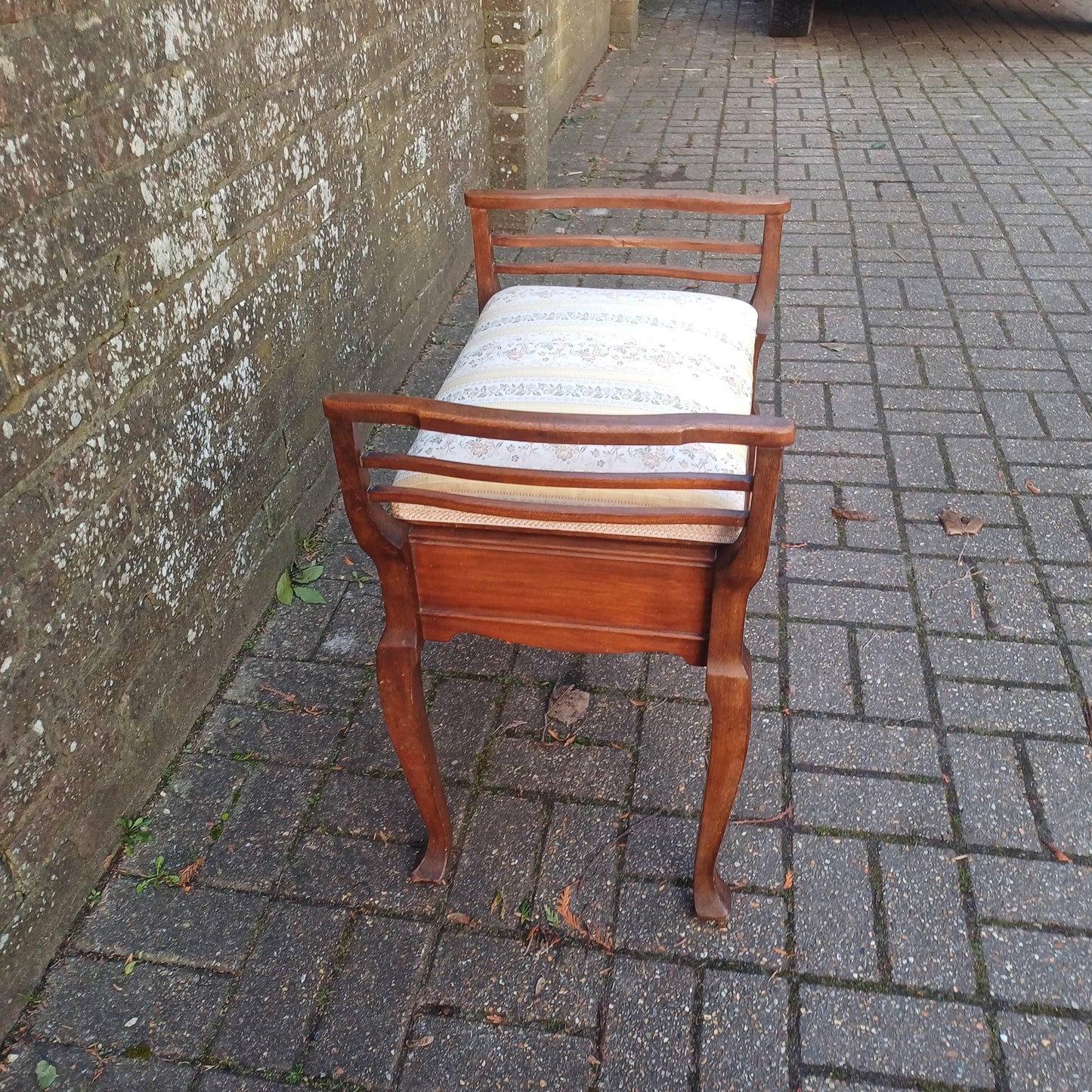 Very Large Antique Late Victorian Mahogany Piano Stool – Elegant Fretwork, Storage Compartment FREE HAND Delivery
