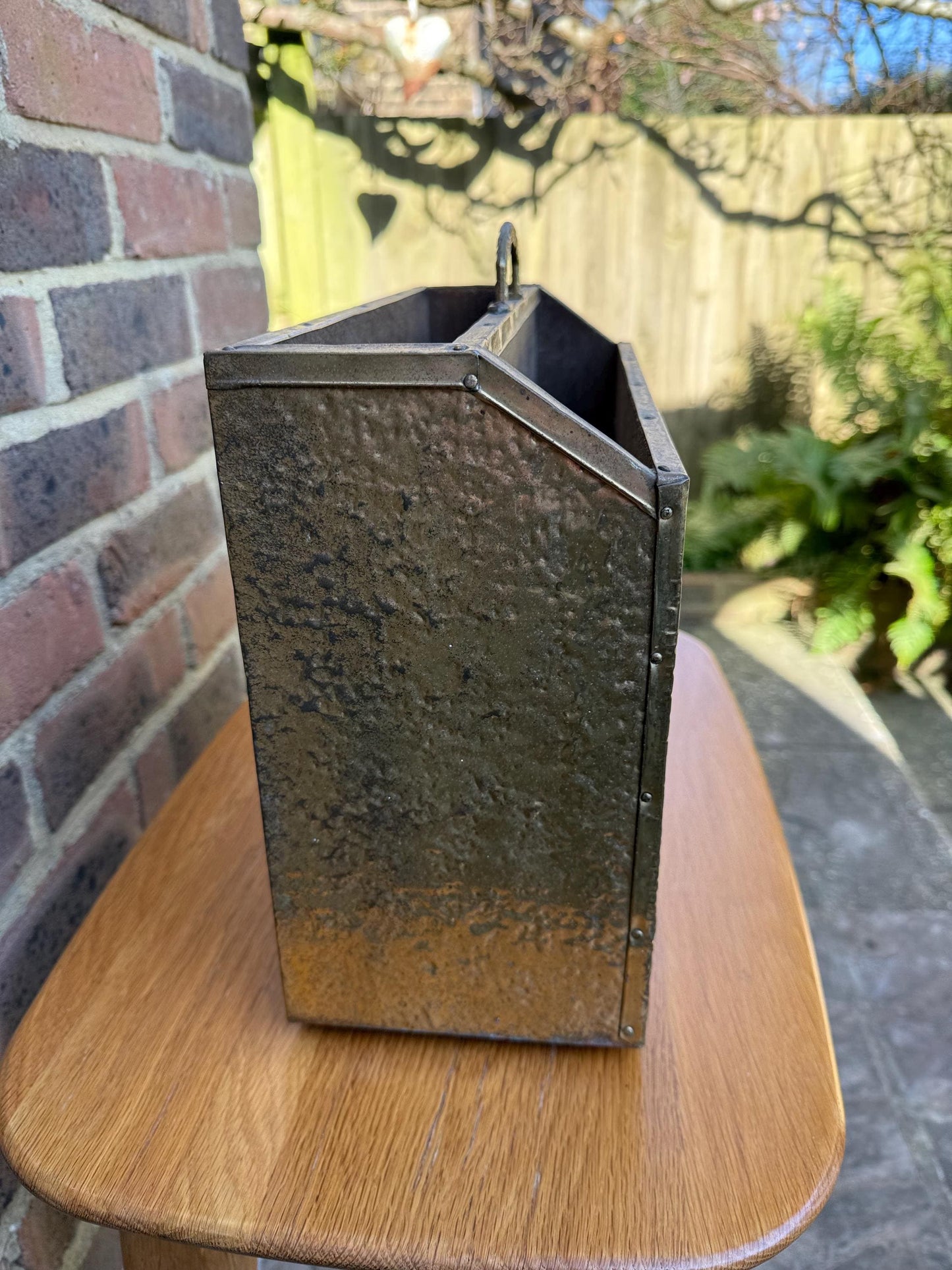 Vintage Mid-Century Brass Medieval Style Magazine Rack – Medieval Tavern Style Decor for Classic Charm