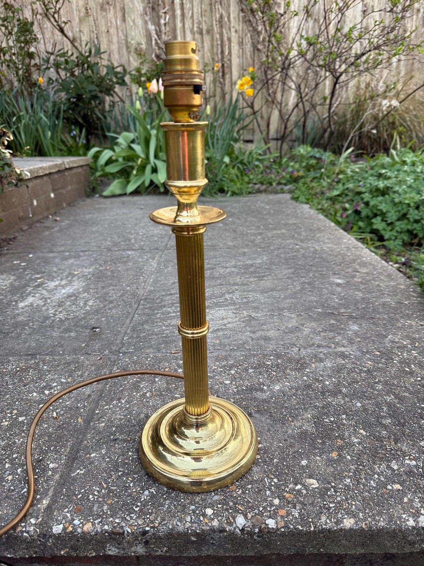 Valsan Brass Lamp. Vintage Bra