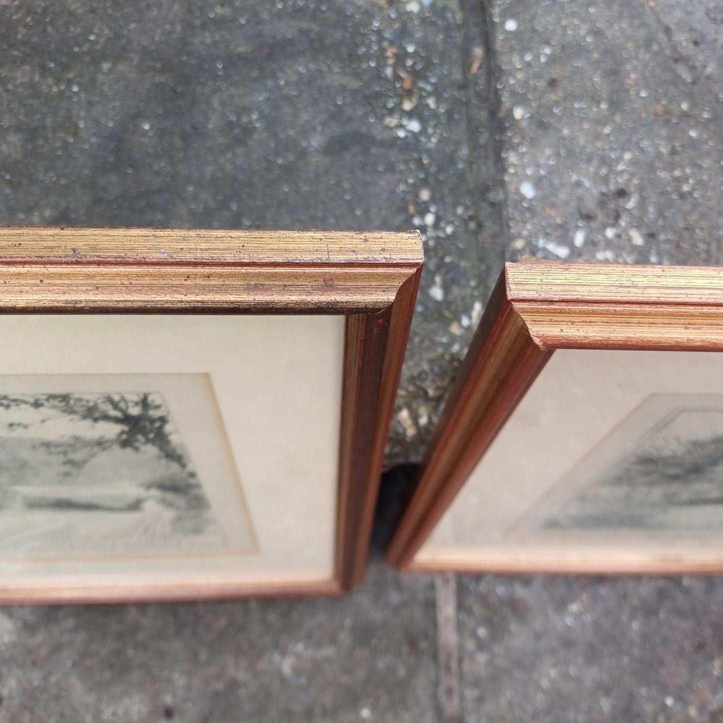 Sussex Cycling Prints - 3 pen and ink drawings of West & East Sussex Scenes, all professionally framed