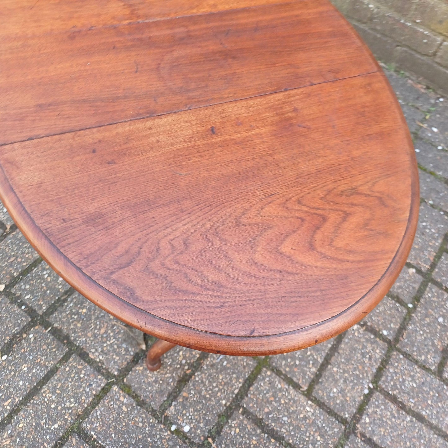 Antique Mahogany Drop-Leaf Table Victorian Style Sutherland or Pembroke Side Table