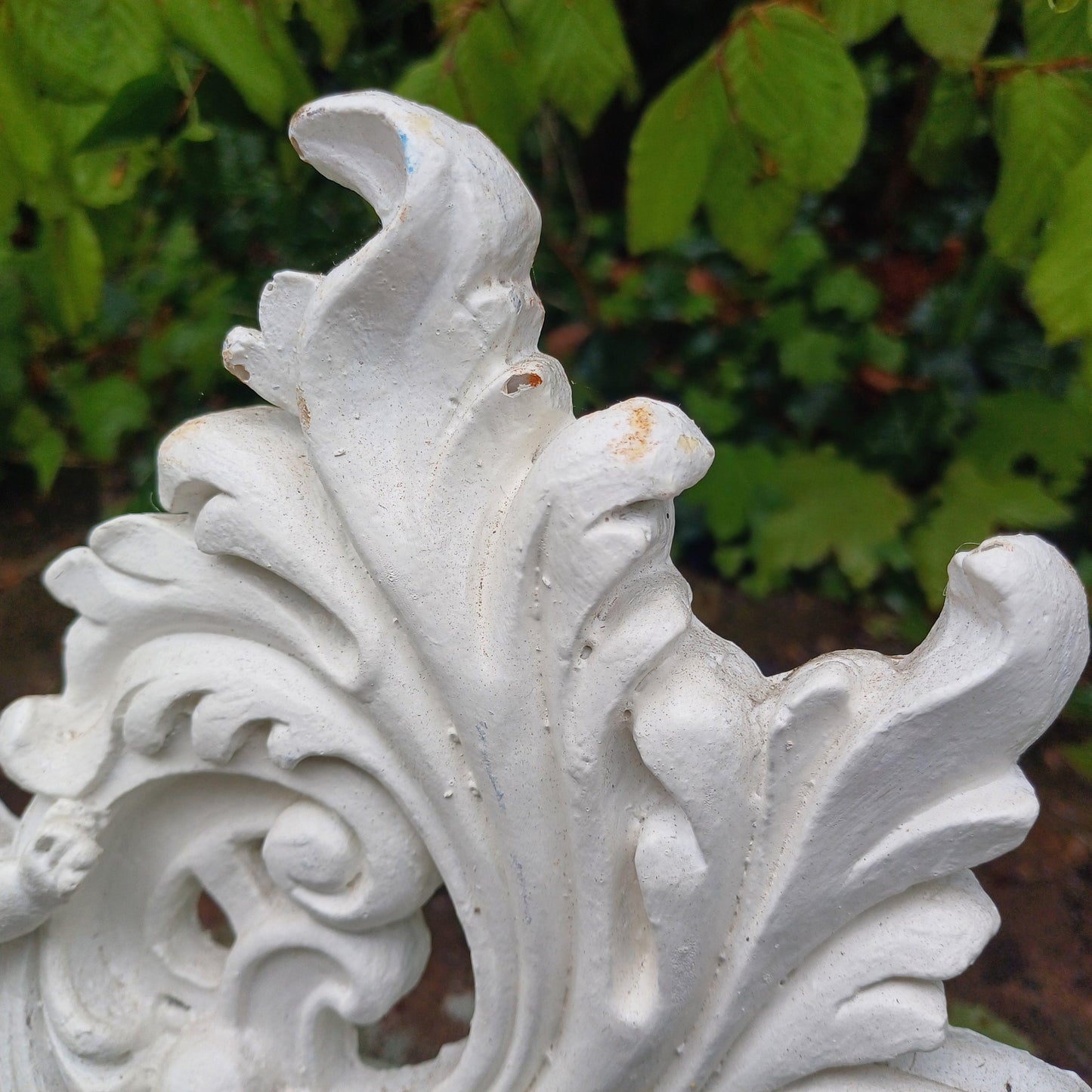 Tall Hand Painted Ornate Wall Mirror with Cherub Detail Vintage White & Gold Rococo Style Full-Length Shabby Chic Mirror FREE HAND Delivery