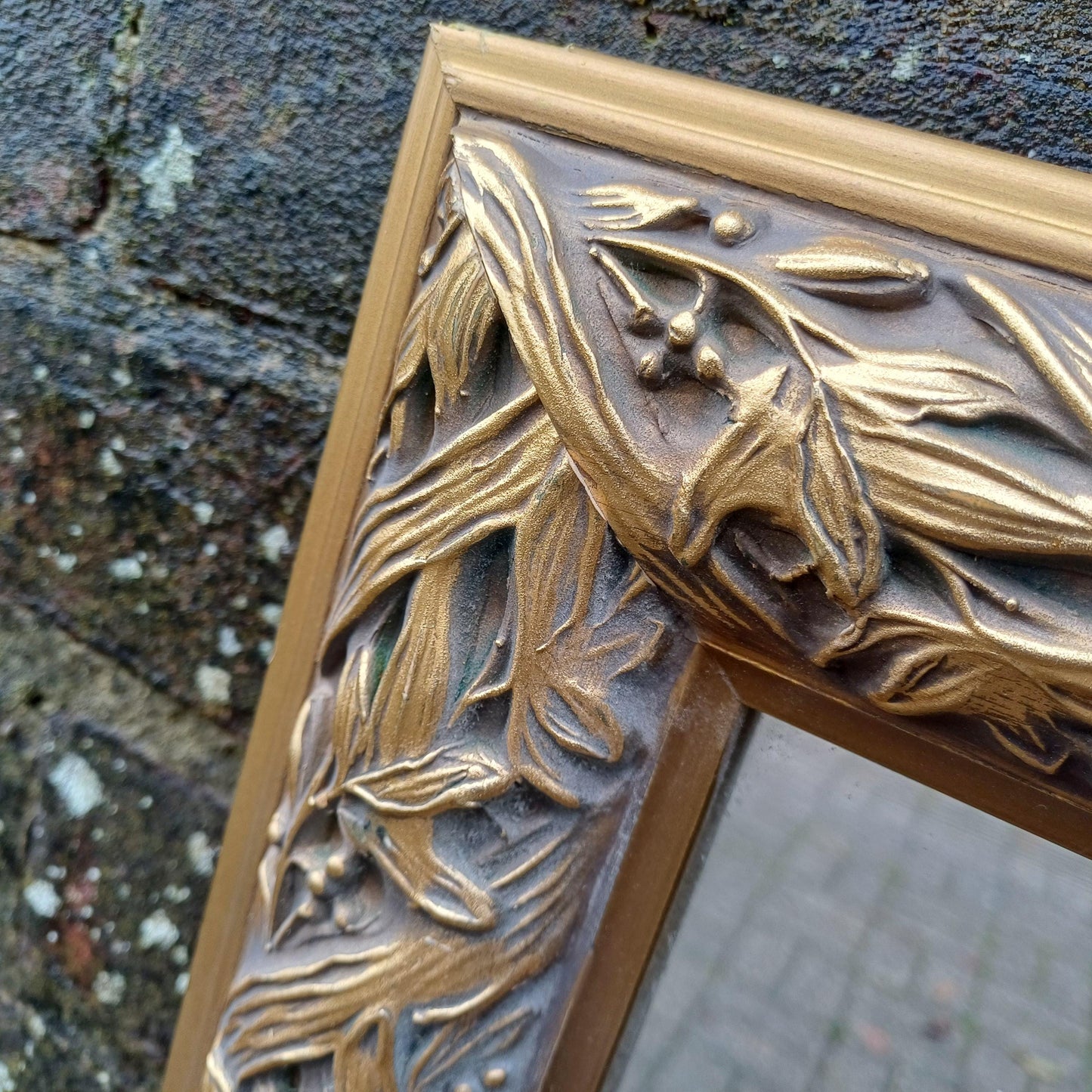 Oversized Ornate Gold Wall Mirror Rococo Revival Style Large Vintage Mirror Intricate Floral Frame Statement Home Decor FREE HAND Delivery