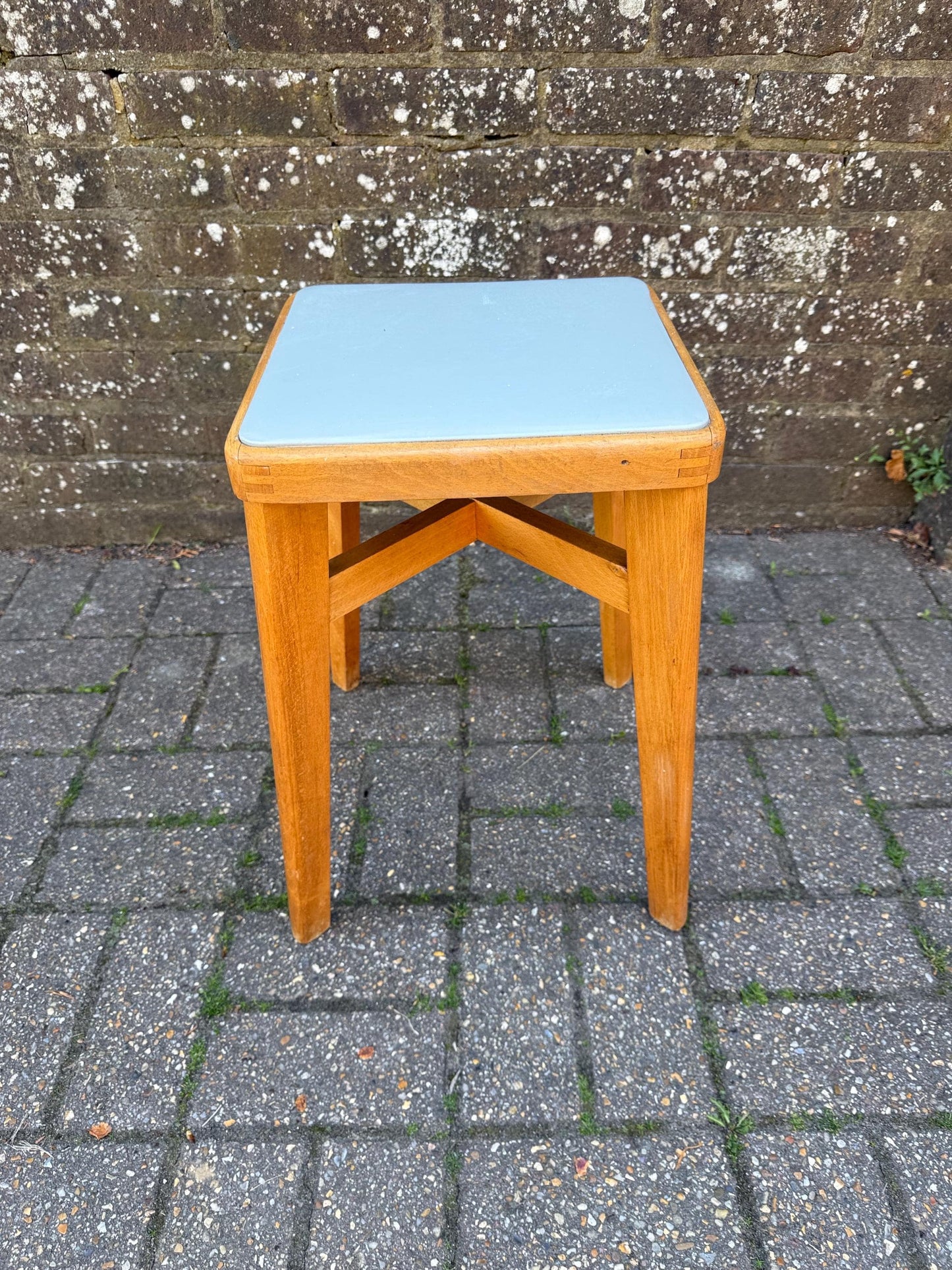 Mid-century retro Ben Chair Ltd Scandi influenced small vintage stool - Ben Chair Stoe stool, retro stool