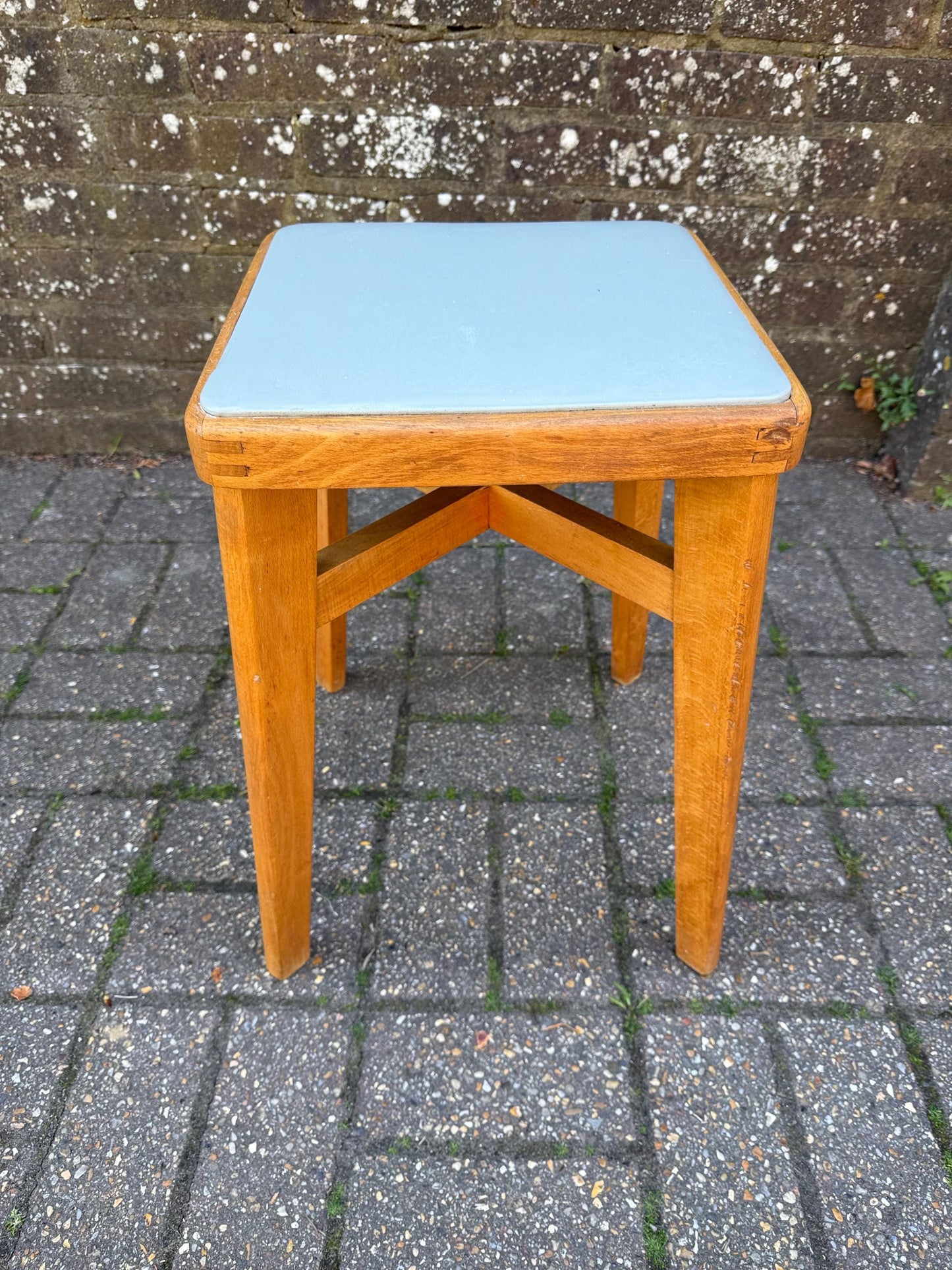 Mid-century retro Ben Chair Ltd Scandi influenced small vintage stool - Ben Chair Stoe stool, retro stool