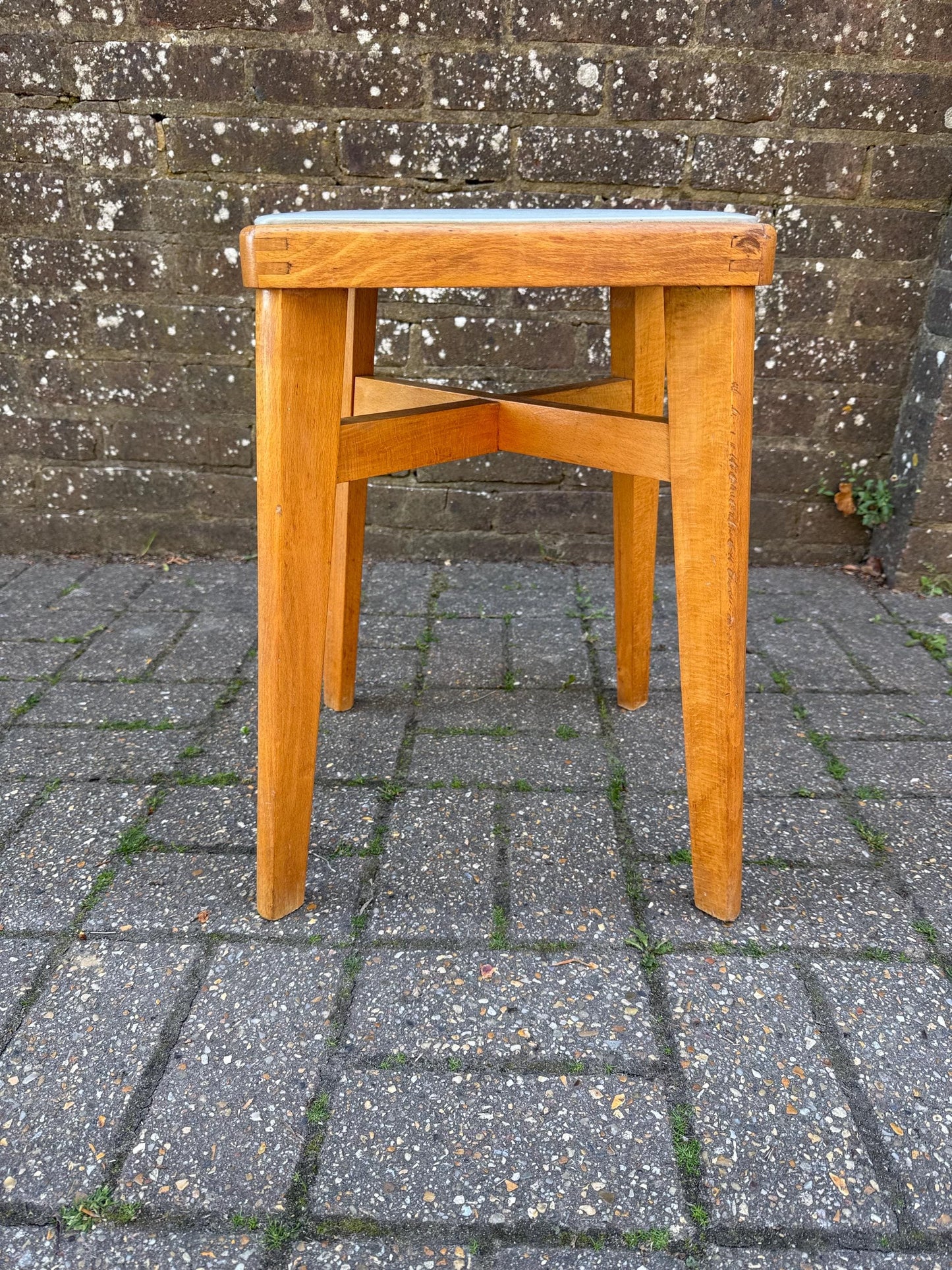 Mid-century retro Ben Chair Ltd Scandi influenced small vintage stool - Ben Chair Stoe stool, retro stool