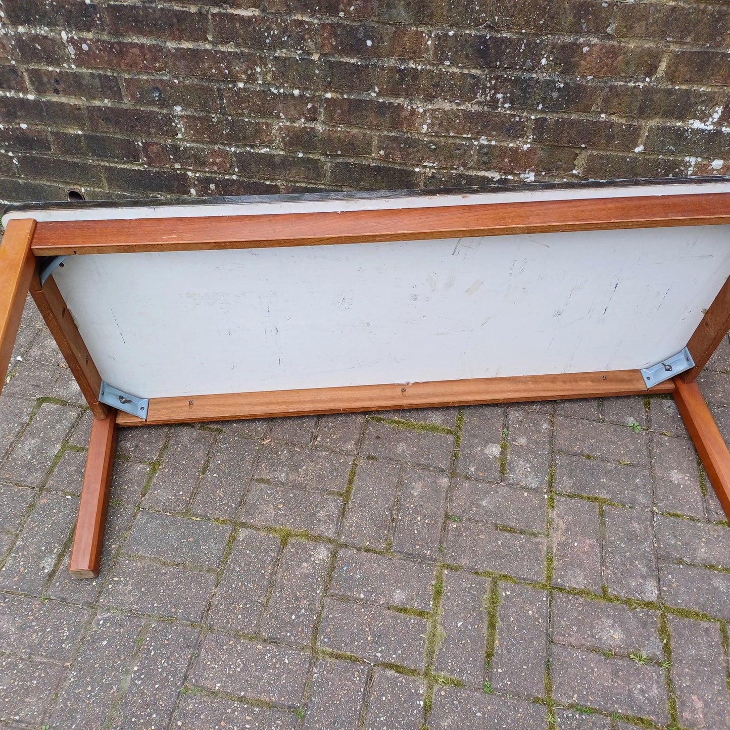 Huge Mid-Century Retro Sculpted Coffee Table 1970s Floral Relief Top Brutalist Art Nouveau Style Gold Bronze Resin FREE HAND Delivery