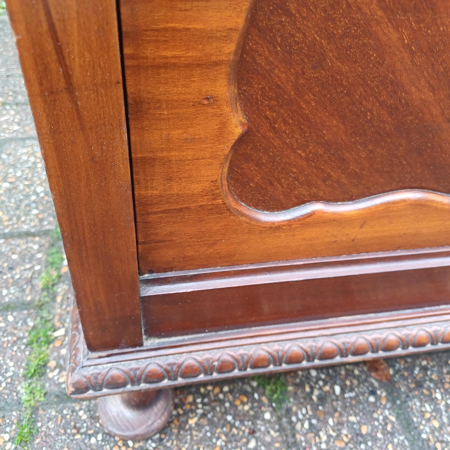 Vintage Edwardian Piano Stool Bench Mahogany Storage Seat Fabric Hallway Bedroom Multi Use Antique Charm