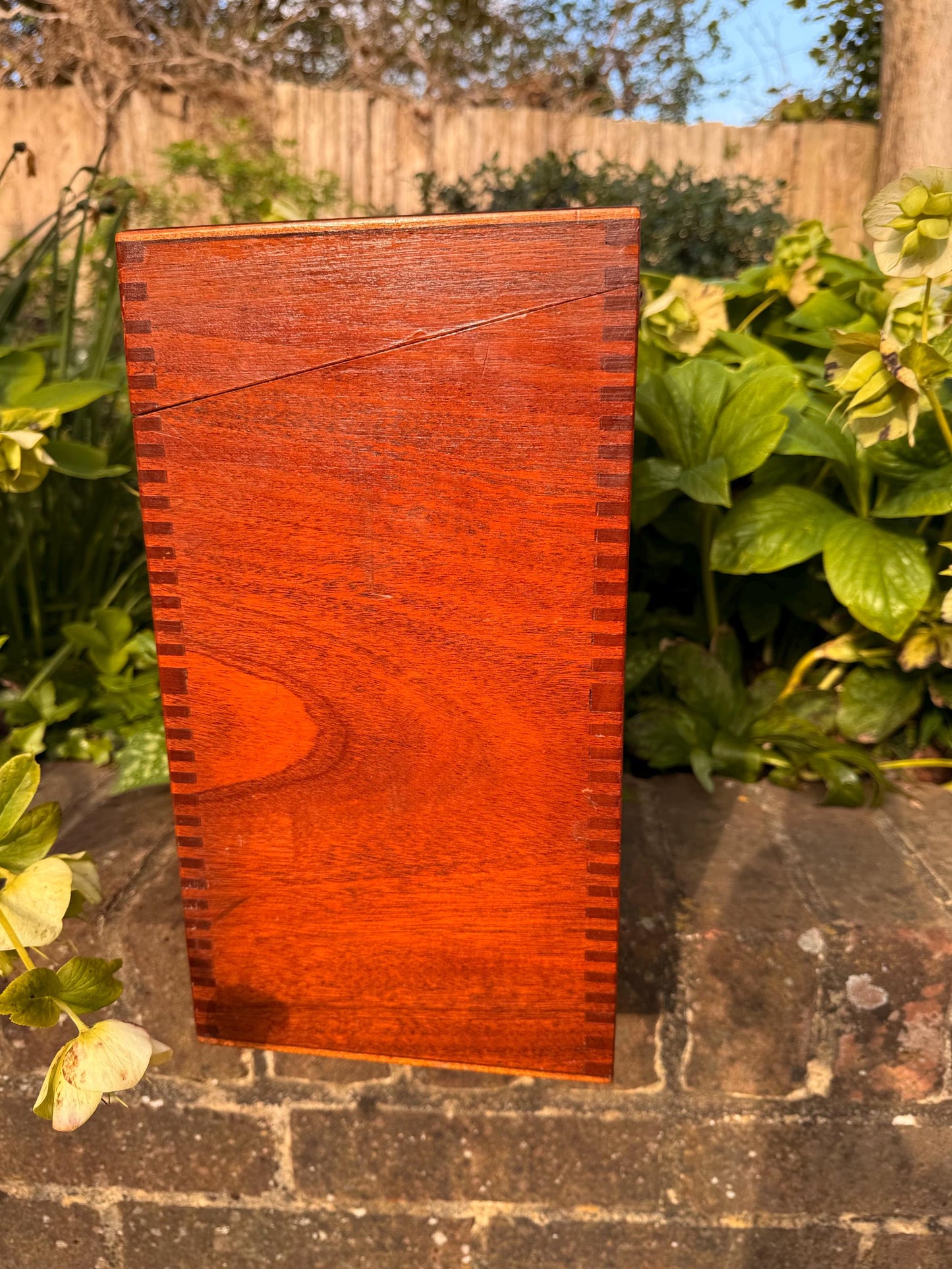 Vintage wooden storage box - perfect for Vinyl, LPs, Records, 12 inch storage, storage case, wooden box 35 x 33 x 18