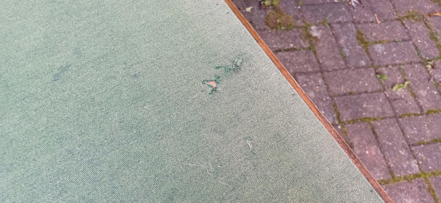 Vintage Folding Card Table with Green Felt Top – 1950s Utility Design Incredibly Practical Spare Table FREE DELIVERY