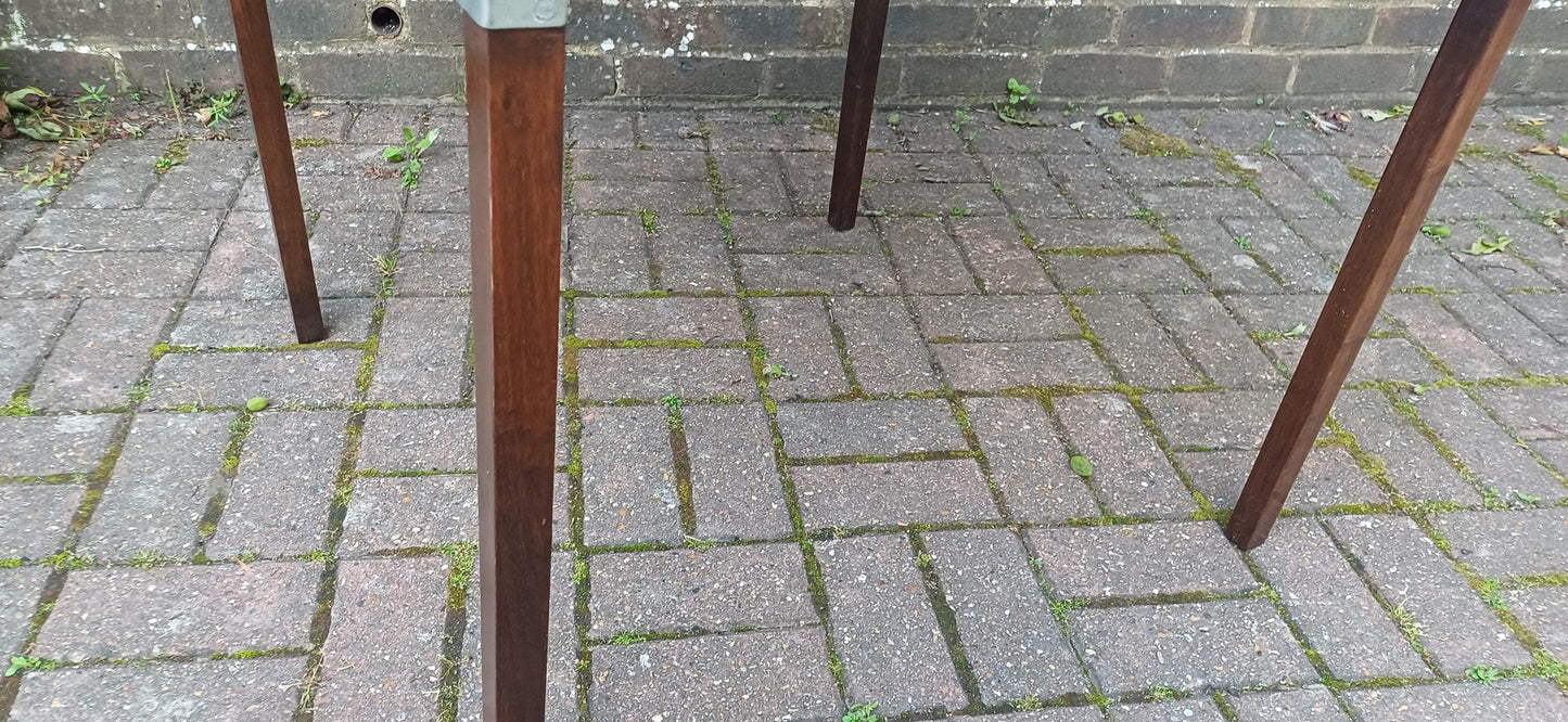 Vintage Folding Card Table with Green Felt Top – 1950s Utility Design Incredibly Practical Spare Table FREE DELIVERY