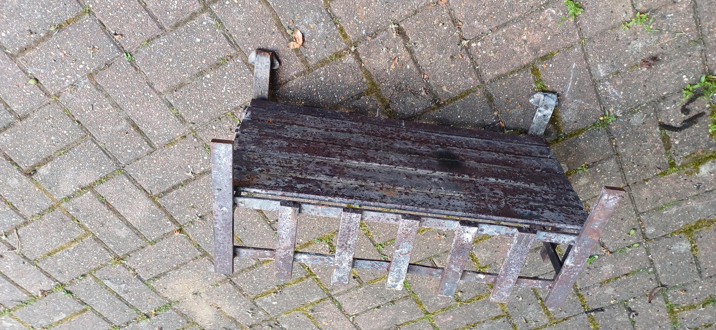 Very Large Antique Cast Iron Fire Grate English Hearth Basket Rustic Fireplace Insert Vintage Iron Fire Basket FREE HAND Delivery