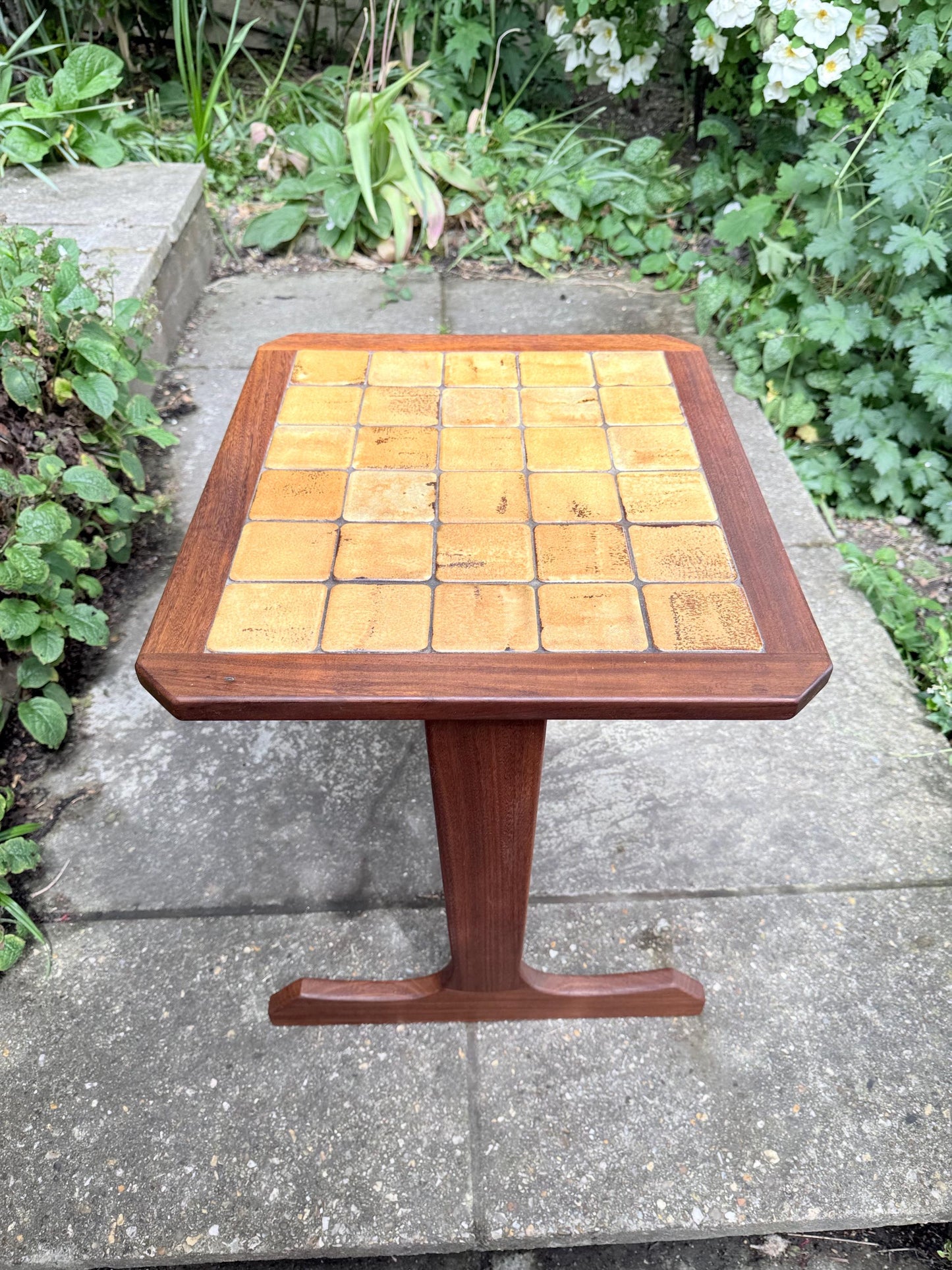 Authentic Retro vintage G Plan occasional table with perfect tiled top, vintage side table, lamp table - large'ish