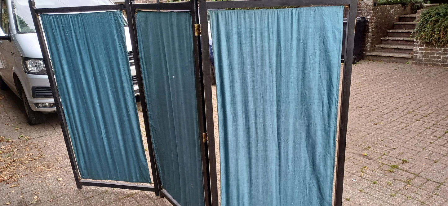 Massive Vintage Embroidered Folding Room Divider | Embroidered Screen with Floral and Butterfly Motifs Privacy Panel FREE HAND Delivery