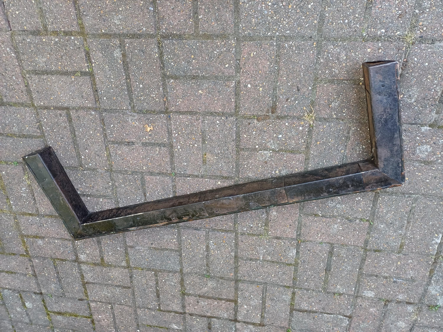 Arts and Crafts Copper Fire Surround Fender Antique Fireplace Guard c1900s Embossed Floral Art Nouveau