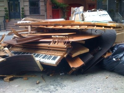 Why Beautiful Vintage Pianos Are Smashed Up and Tipped