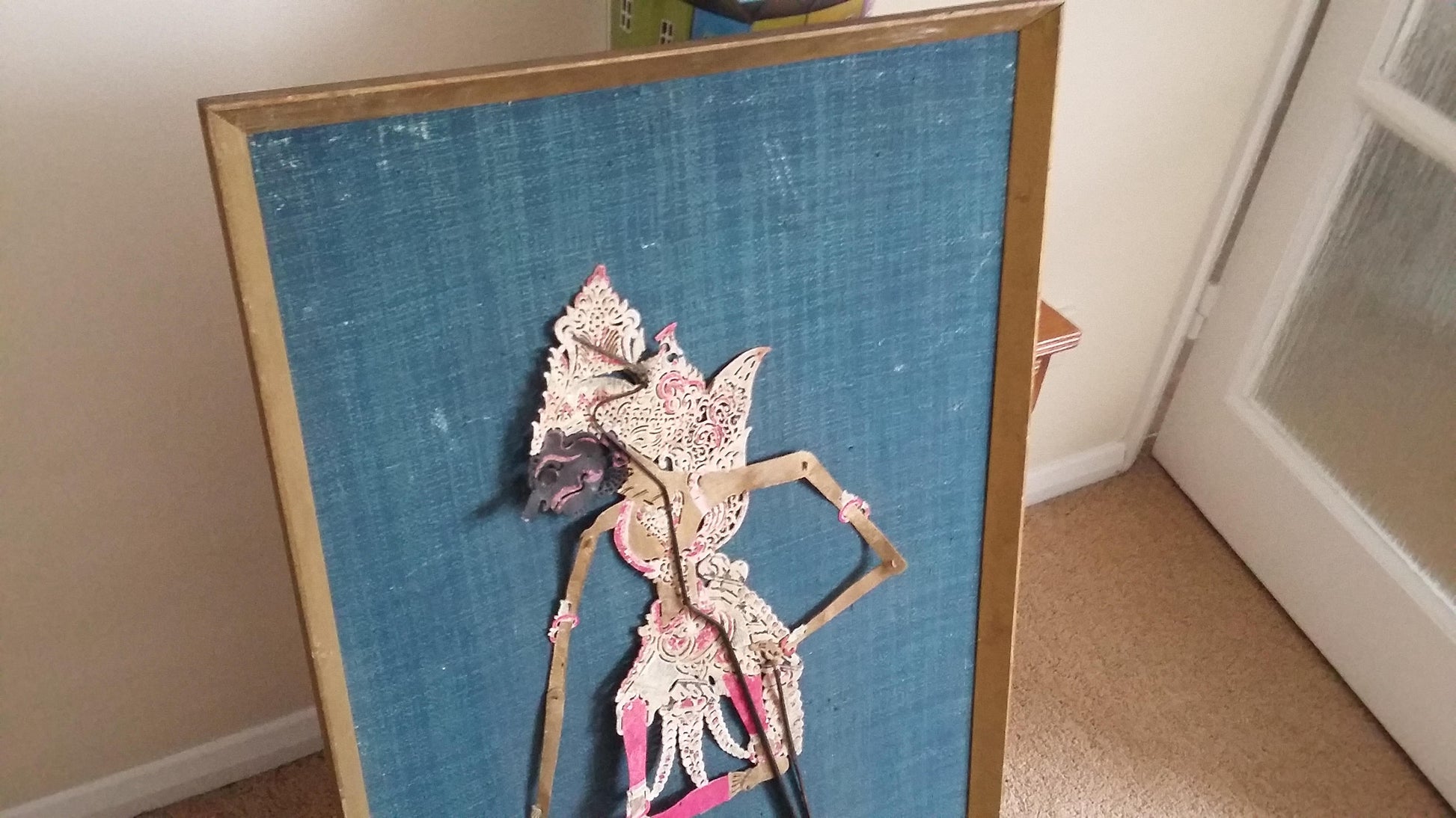 Amazing Large Enigmatic Retro Art Bespoke Character Collage Cardboard etc. Warrior