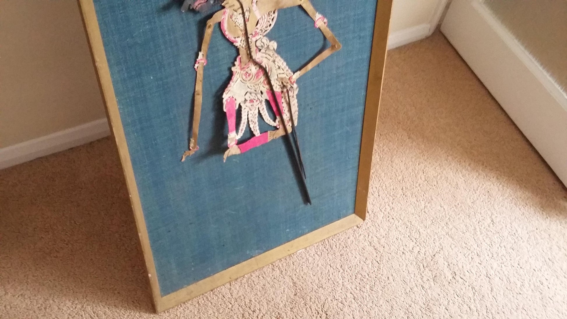 Amazing Large Enigmatic Retro Art Bespoke Character Collage Cardboard etc. Warrior
