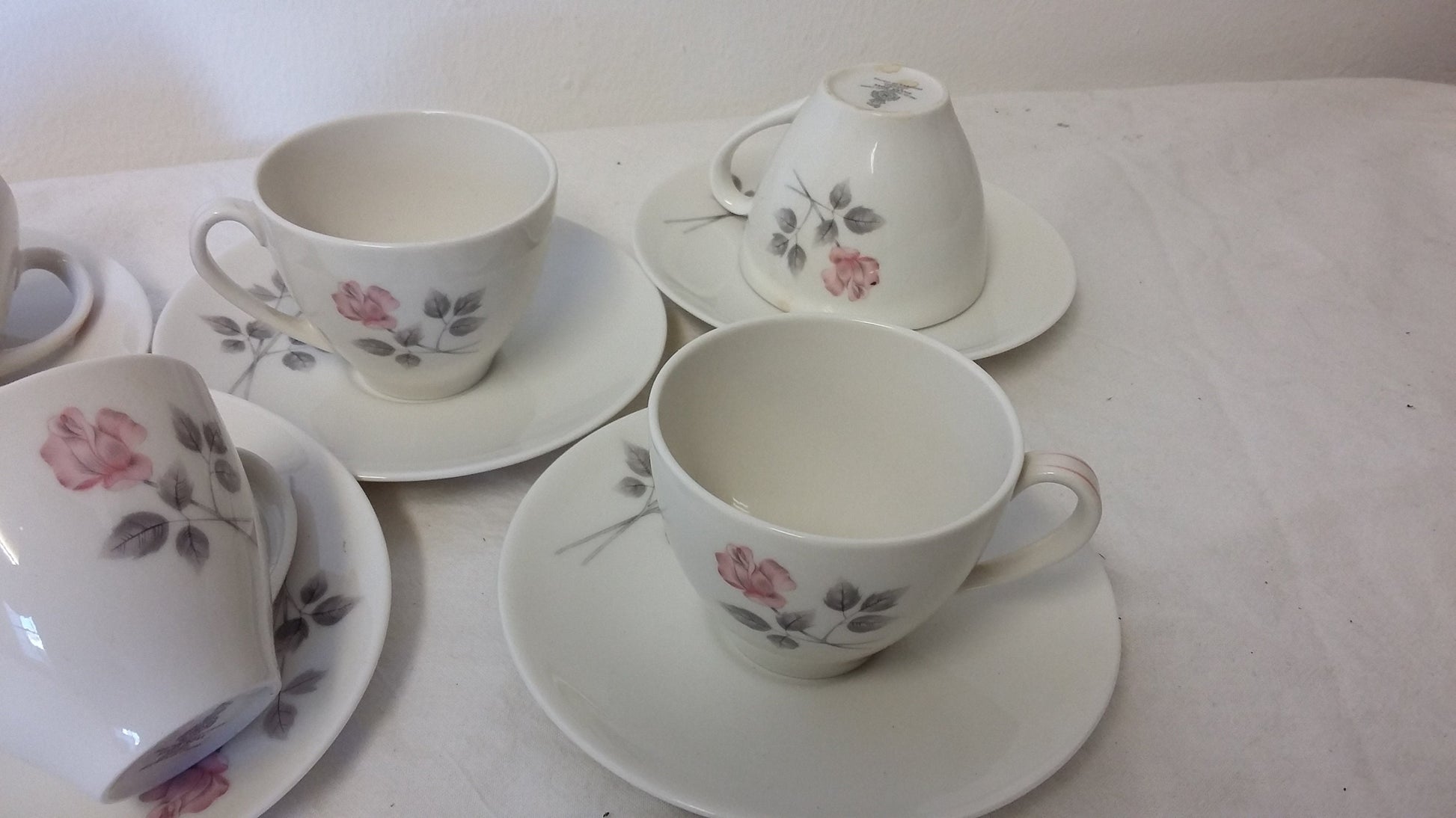 Vintage Royal Doulton ‘Pillar Rose’ Pink Rose Bone China