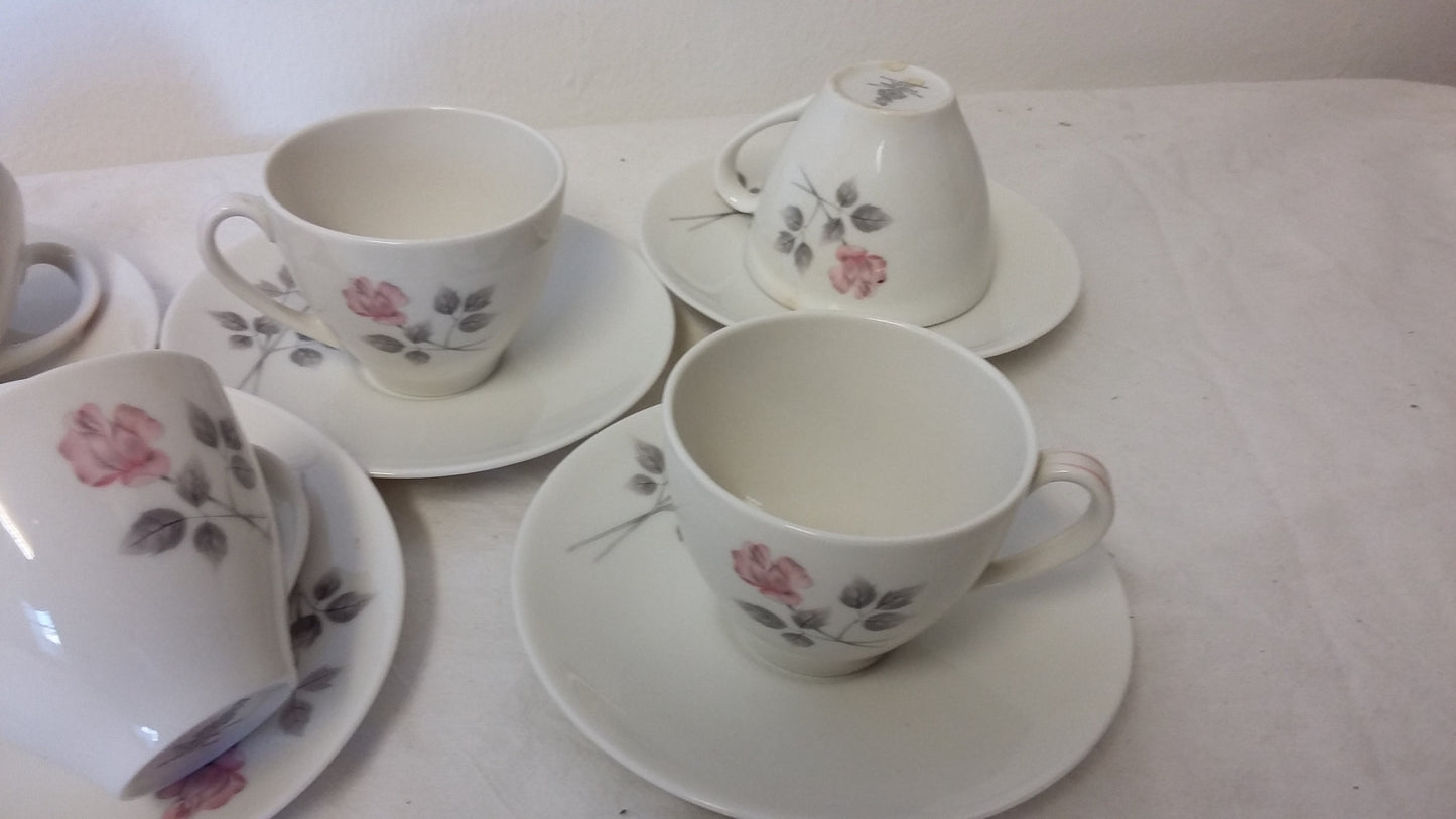 Vintage Royal Doulton ‘Pillar Rose’ Pink Rose Bone China