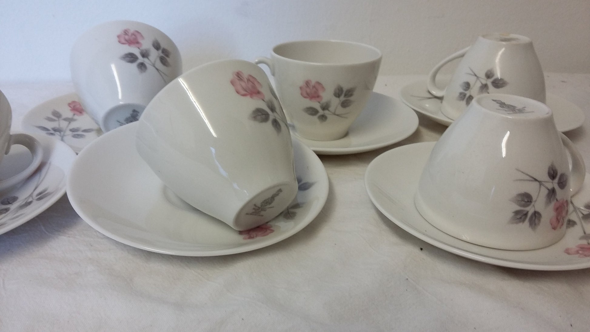 Vintage Royal Doulton ‘Pillar Rose’ Pink Rose Bone China