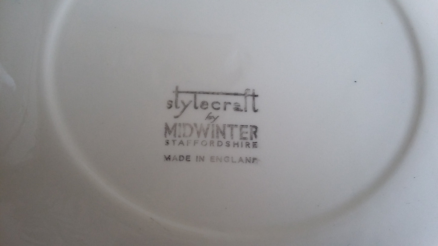 Vintage Part Retro Dinner Service Midwinter Stylecraft
