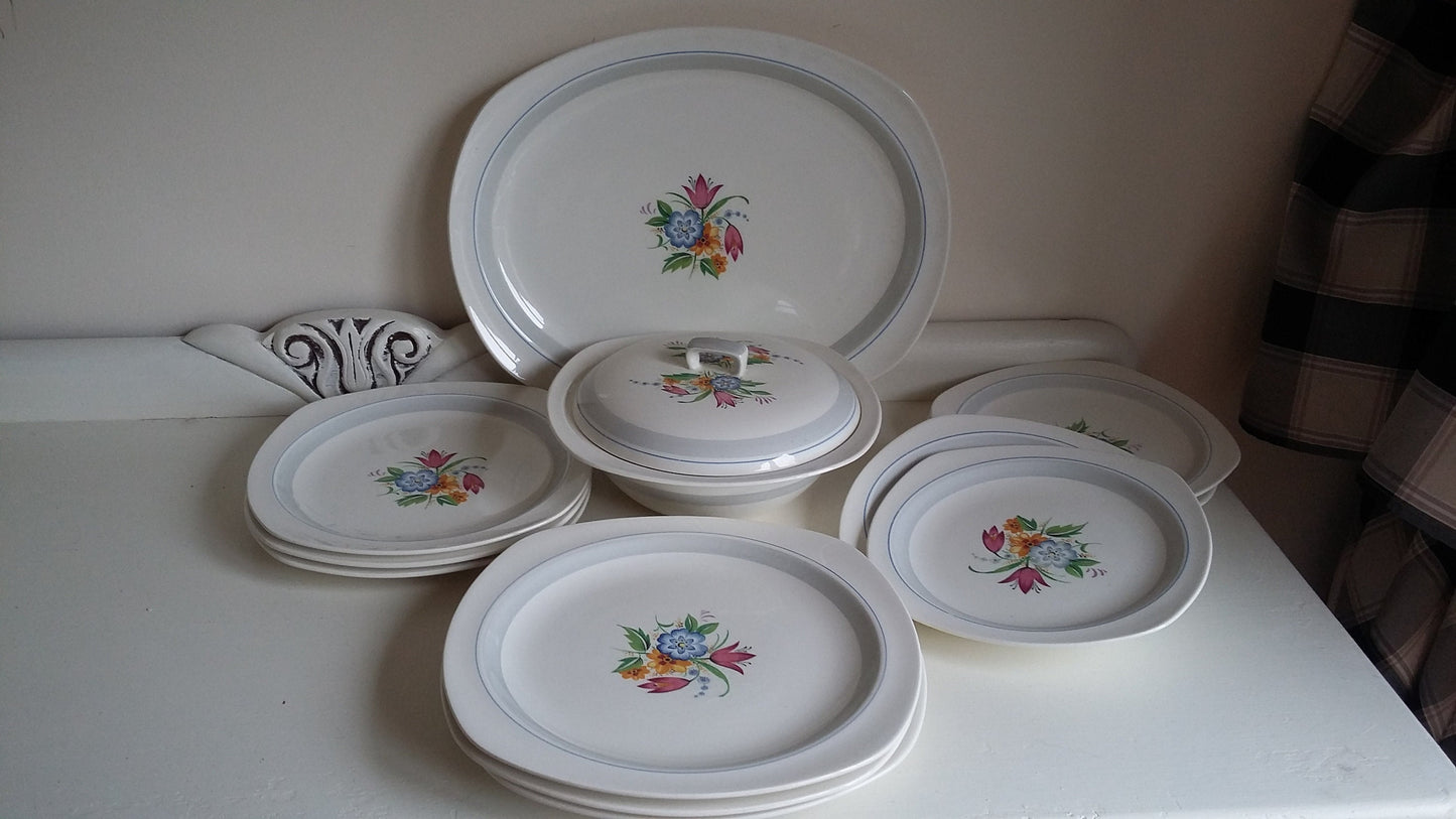 Vintage Part Retro Dinner Service Midwinter Stylecraft