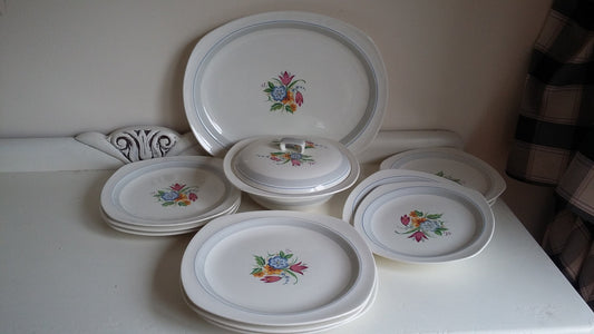 Vintage Part Retro Dinner Service Midwinter Stylecraft