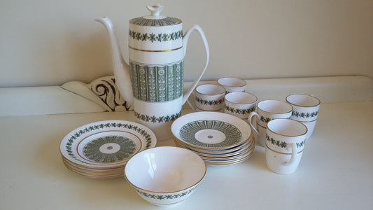 Spode Provence Coffee Set Service Bone China.
