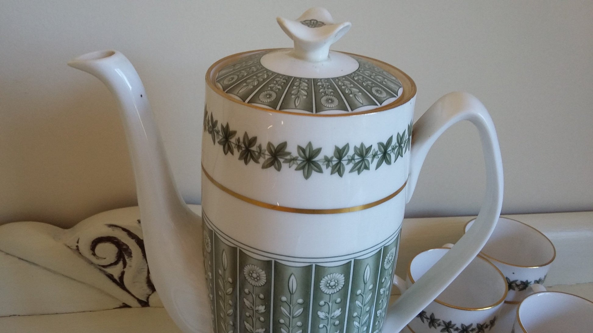Spode Provence Coffee Set Service Bone China.