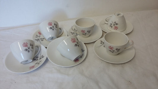 Vintage Royal Doulton ‘Pillar Rose’ Pink Rose Bone China