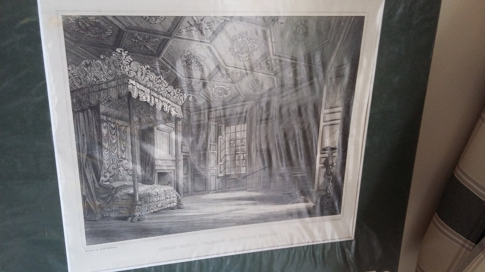 Large Genuine Vintage Mounted Engraved Prints Architecture Castle Chapel Church Cathedral Places of Interest Scotland