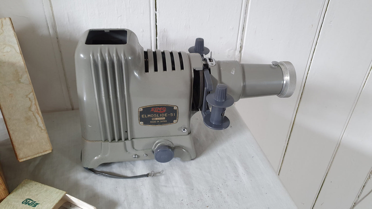 Boxed Elmo Vintage Retro Slide Photo Projector Mid 20th Century