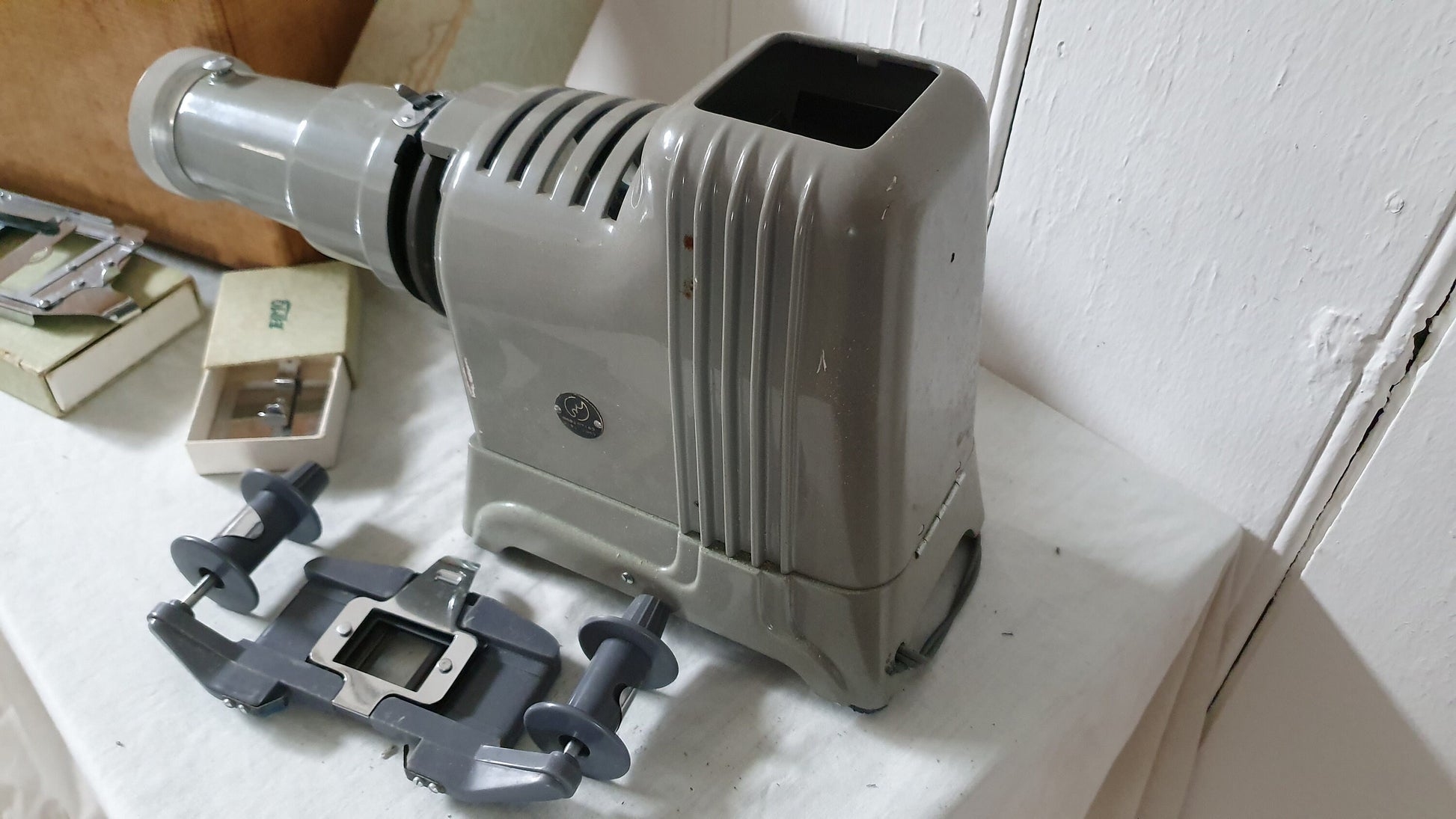Boxed Elmo Vintage Retro Slide Photo Projector Mid 20th Century
