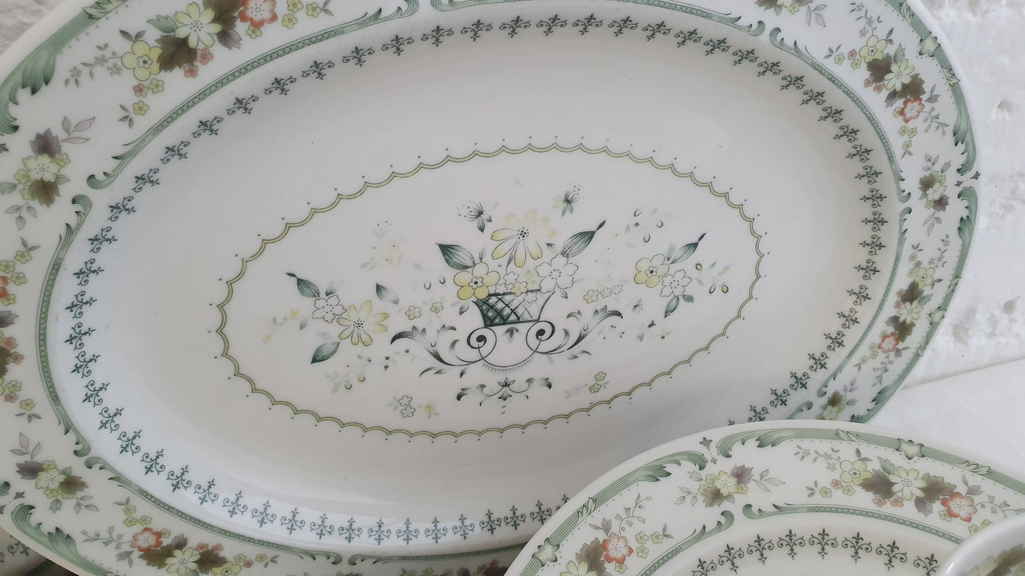 Large Bone China Royal Doulton Dinner Service ‘Provencal’ Pattern