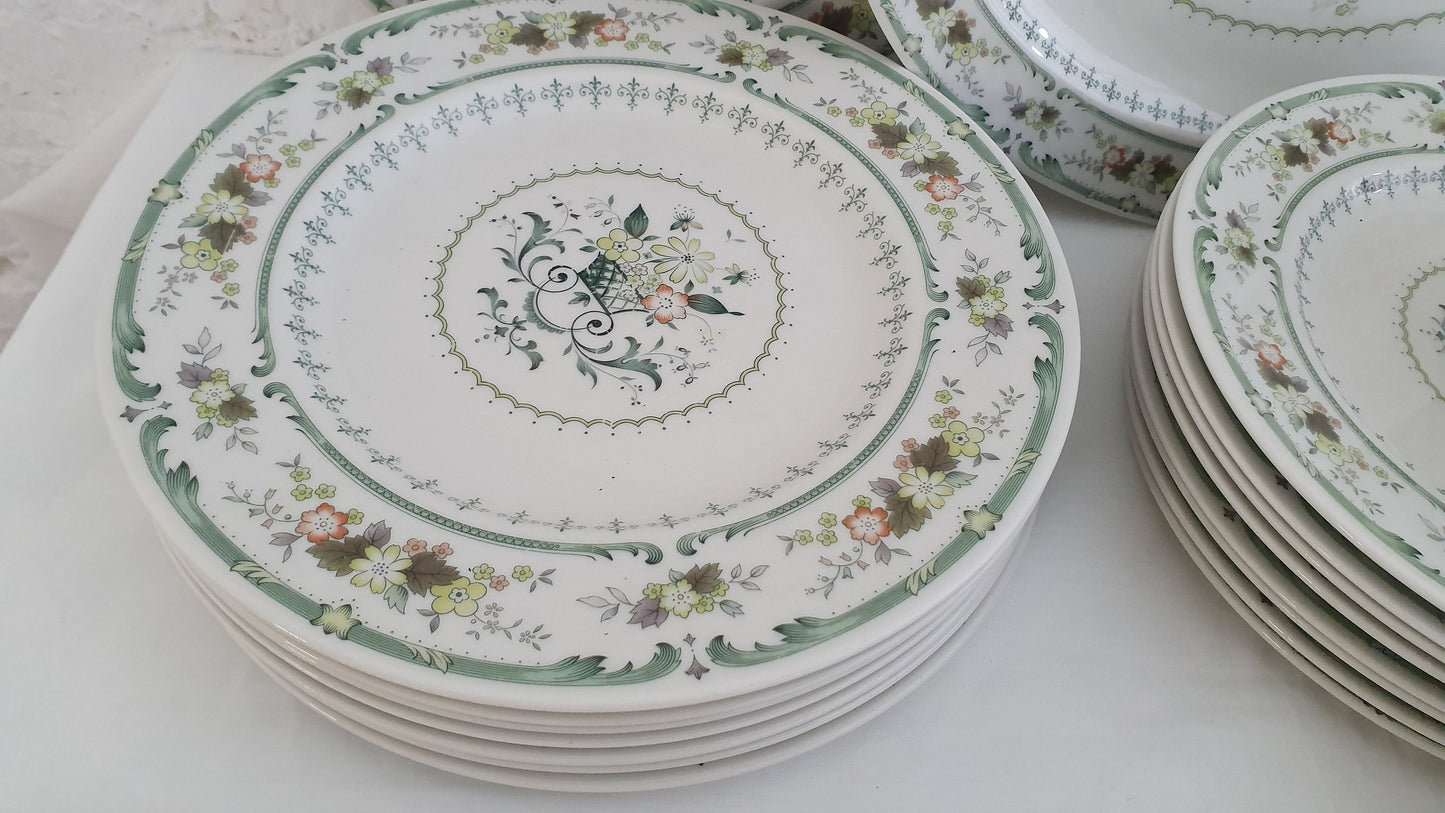 Large Bone China Royal Doulton Dinner Service ‘Provencal’ Pattern