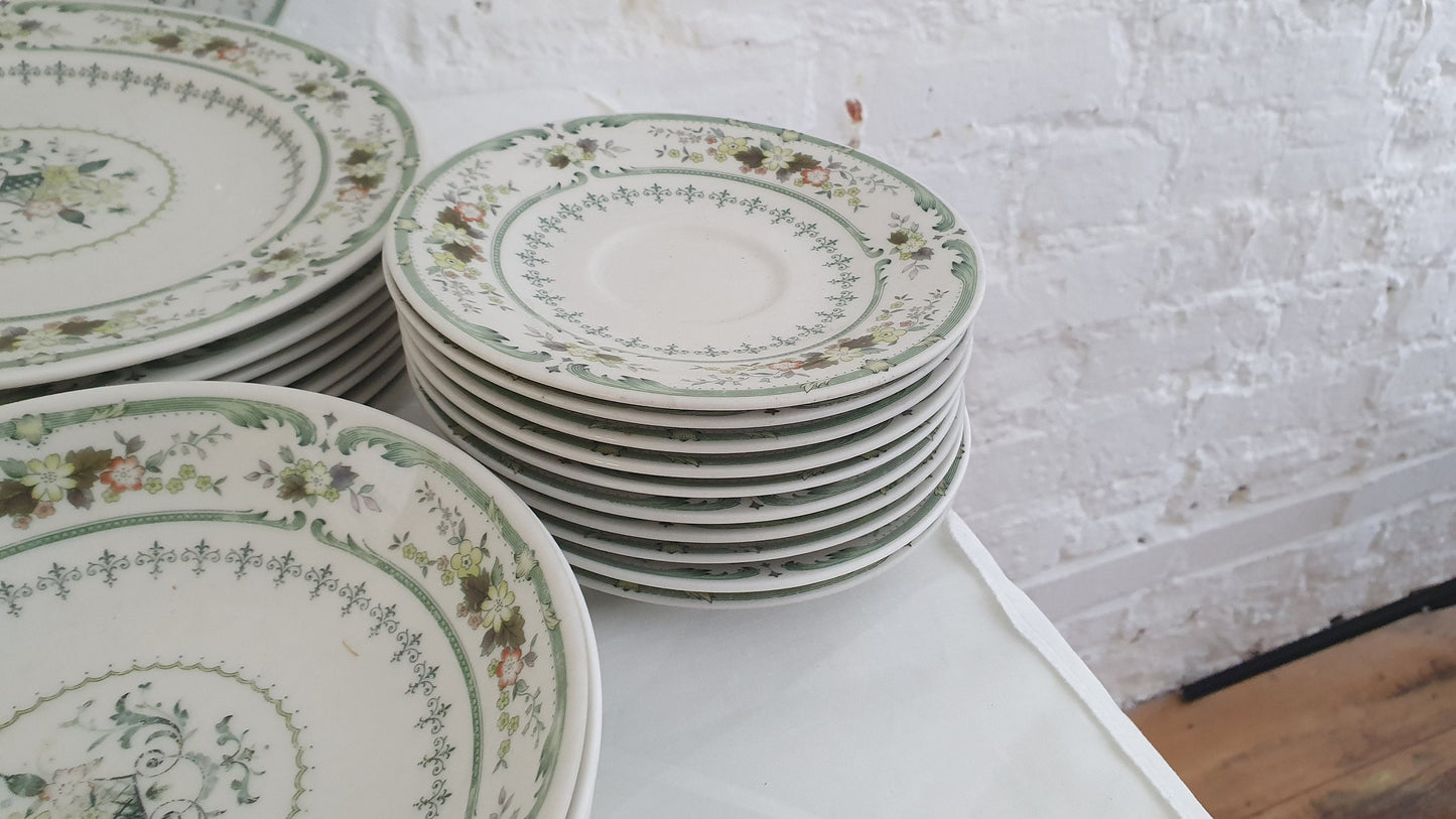 Large Bone China Royal Doulton Dinner Service ‘Provencal’ Pattern