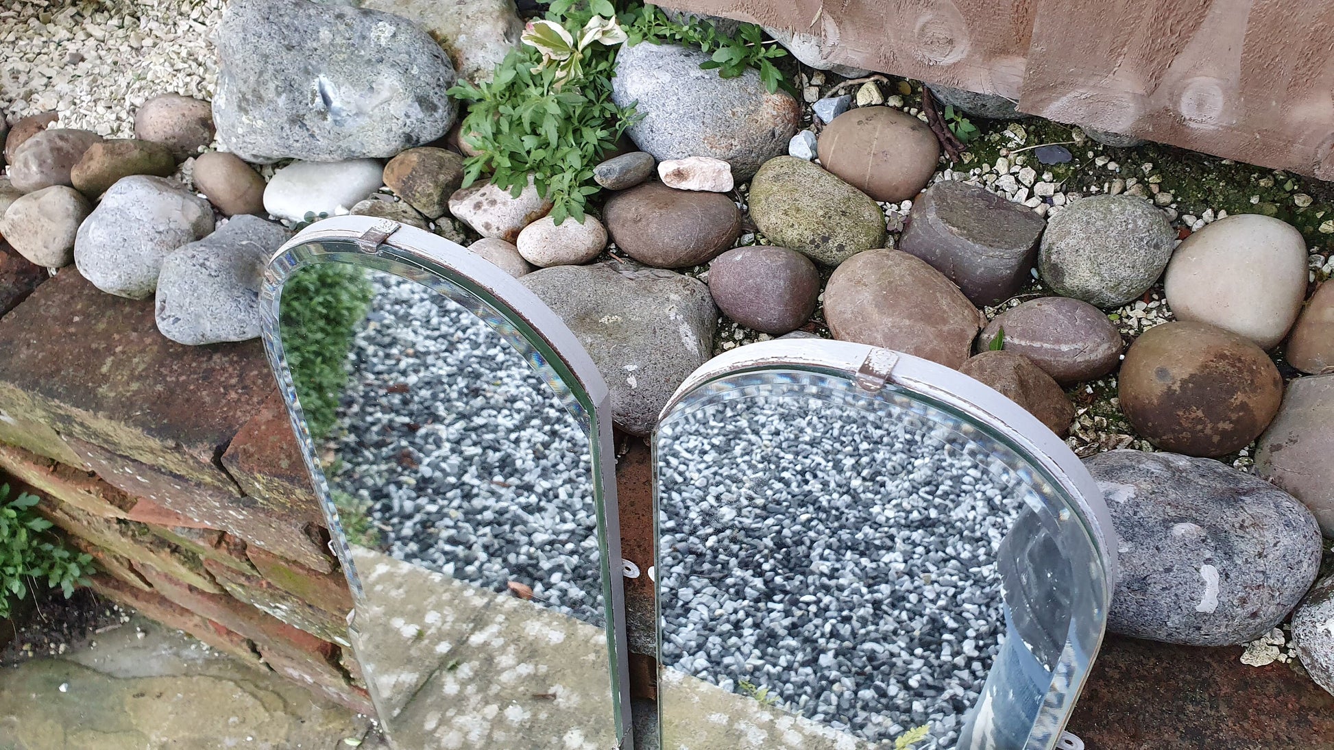 Pair of Vintage Retro 1950’s Bevelled Wall Mirrors