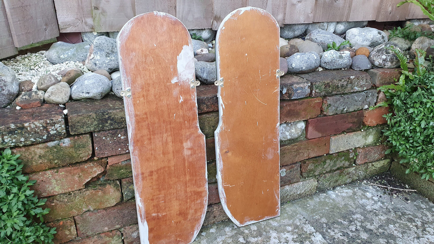 Pair of Vintage Retro 1950’s Bevelled Wall Mirrors