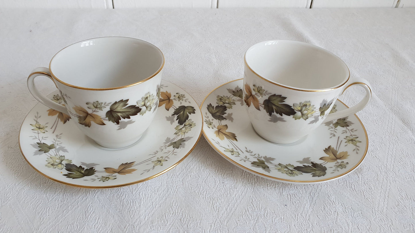 Vintage Autumn Leaves Royal Doulton ‘Larchmont’ 8 Eight Piece Tea Service.