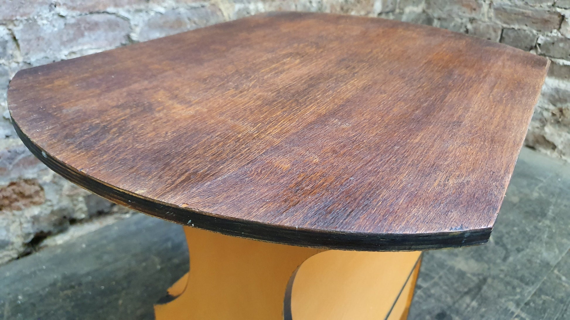 Vintage Retro Hand Painted Work Box Side Coffee Table Stool in Annie Sloan and Farrow and Ball