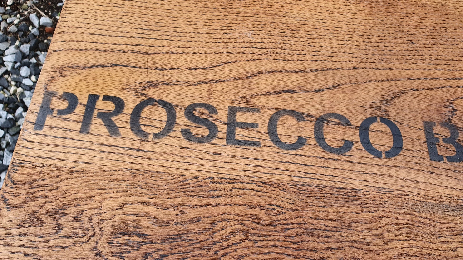 Vintage 1920’s Occasional Side Table Prosecco Bar Stripped Surfaces