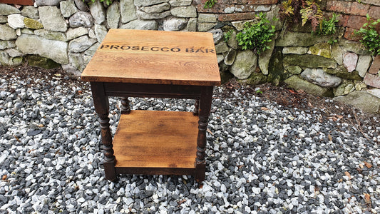 Vintage 1920’s Occasional Side Table Prosecco Bar Stripped Surfaces