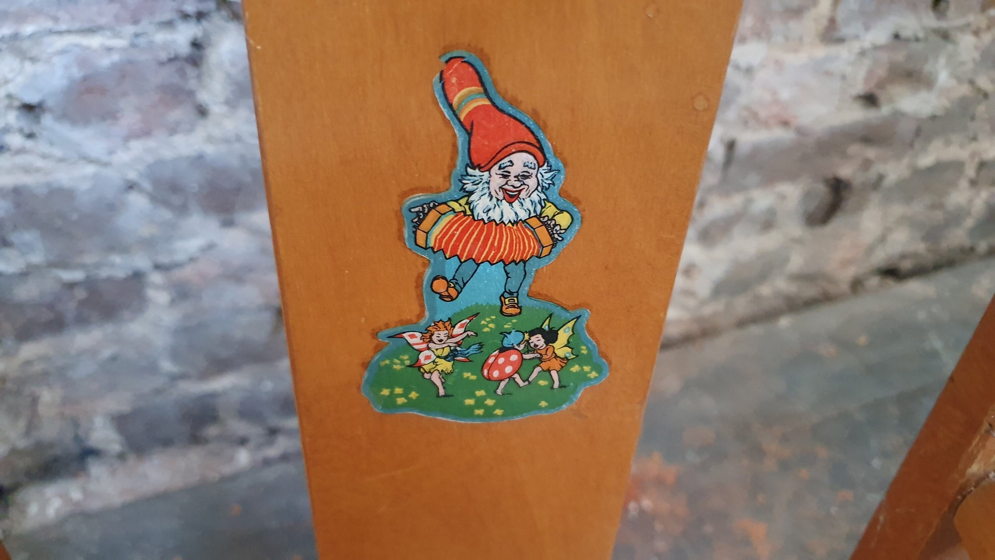 Vintage Retro Child’s Chair With Lift Over Eating Surface. Quirky Plant Stand.