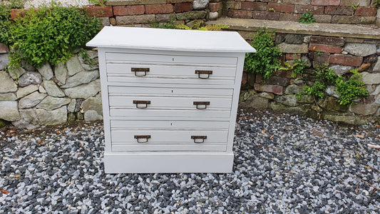 Vintage Painted Chest of Drawers in Farrow and Ball.