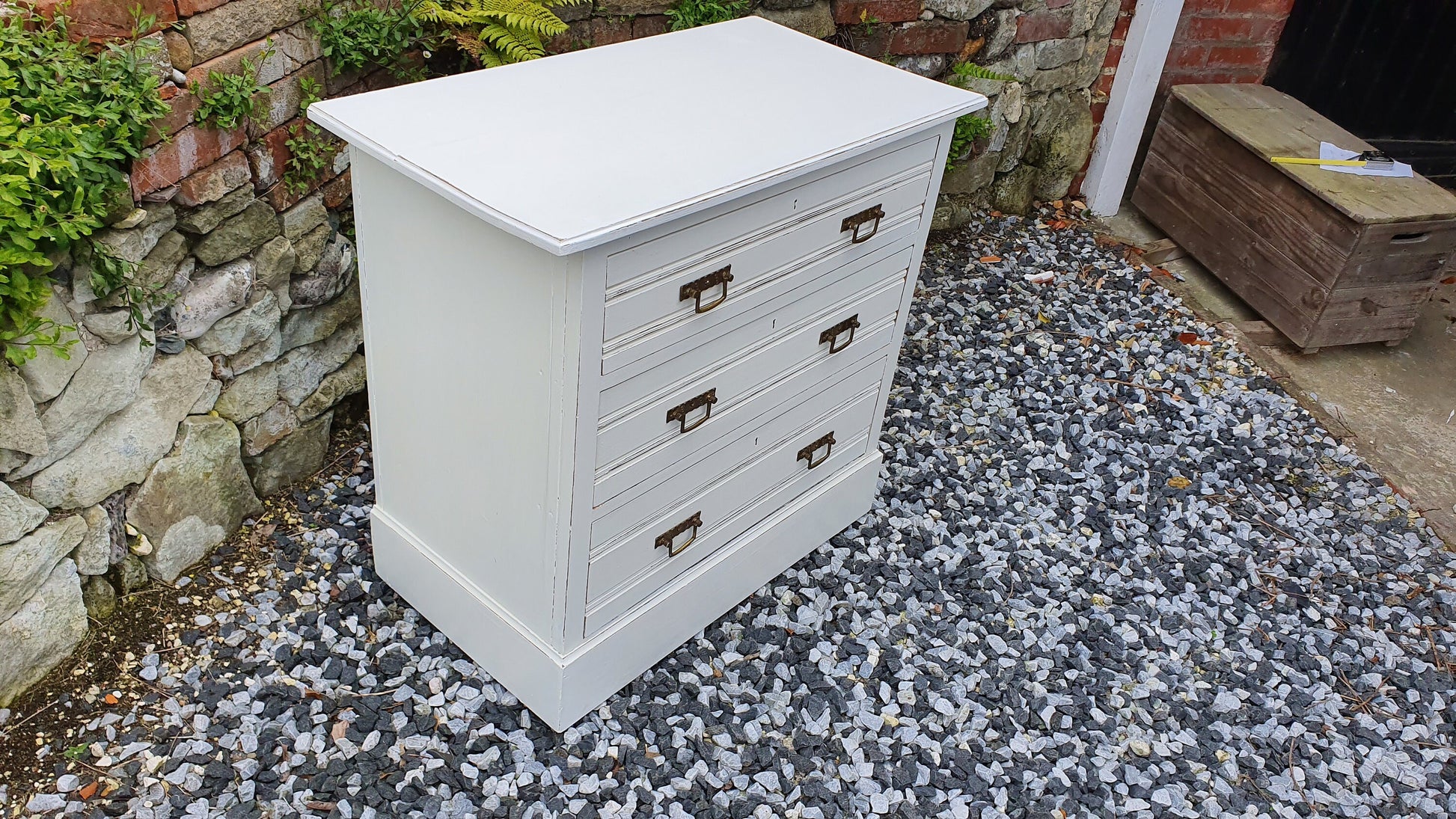 Vintage Painted Chest of Drawers in Farrow and Ball.